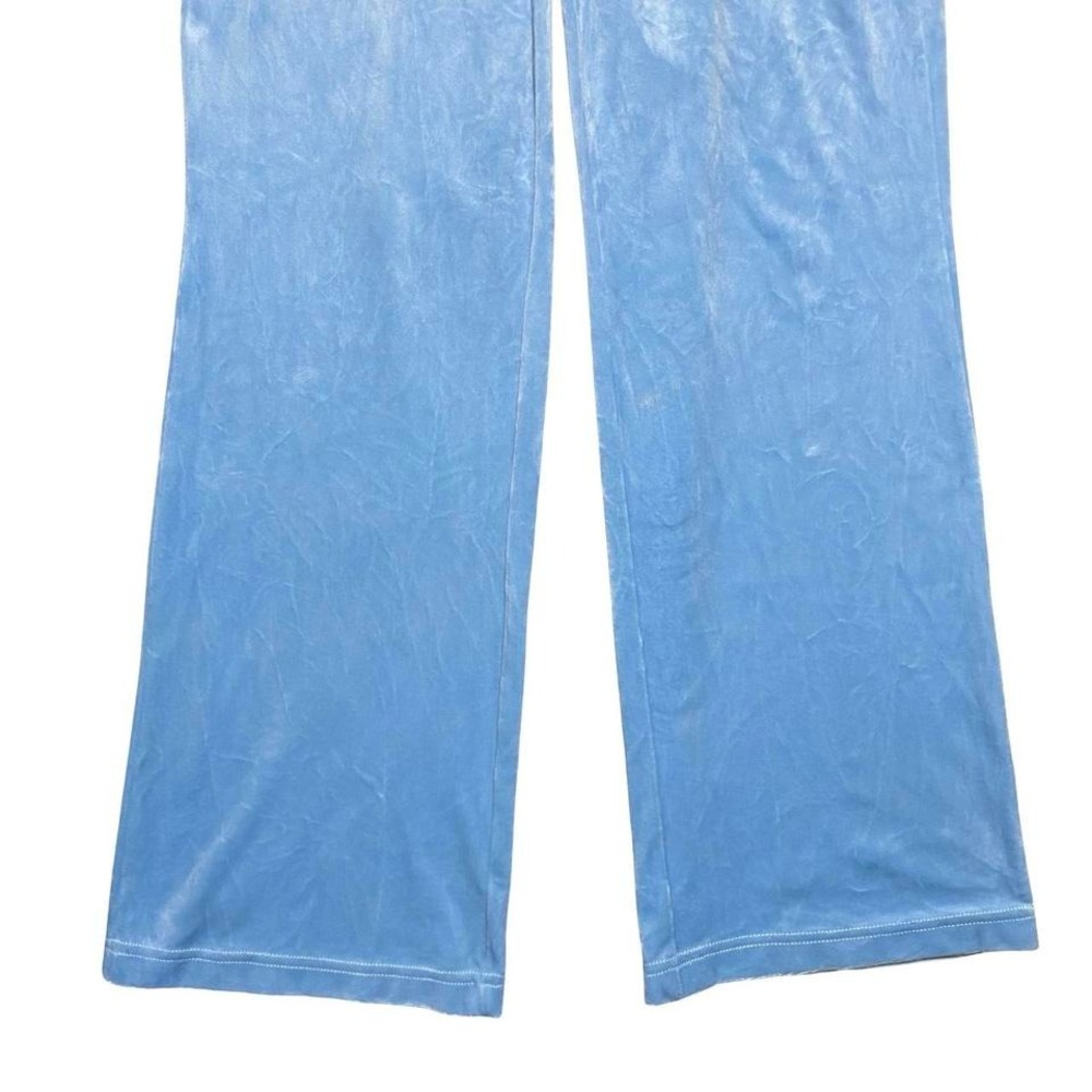 Women's Juicy Couture velour baby blue pants - Picture 5 of 8